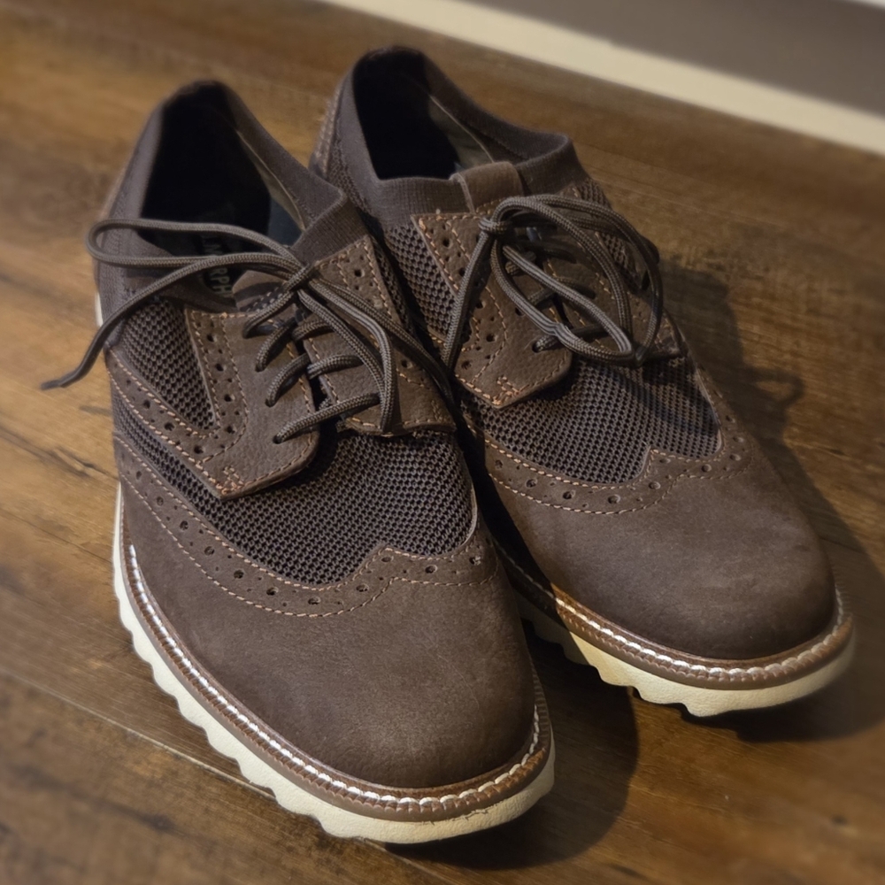 Johston & Murphy Men's Brown Leather Wingtip Dress Shoes 8.5